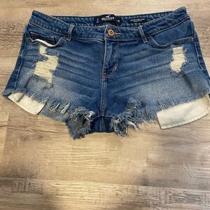 Hollister Women's Blue Denim Shorts